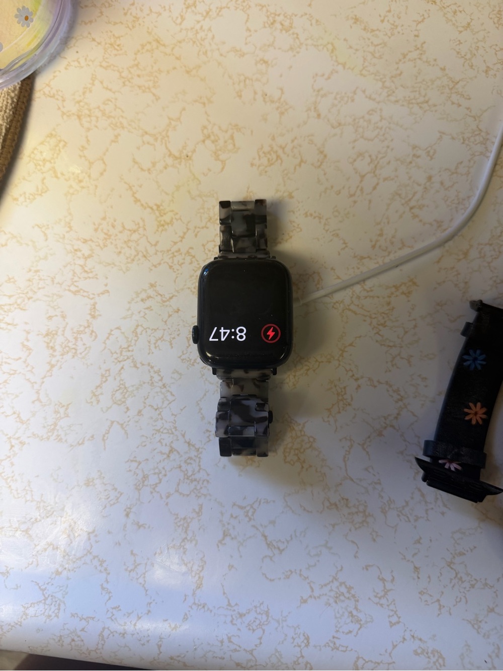 Apple Watch Series 8 Smartwatch with Black/Grey Camo Link Band